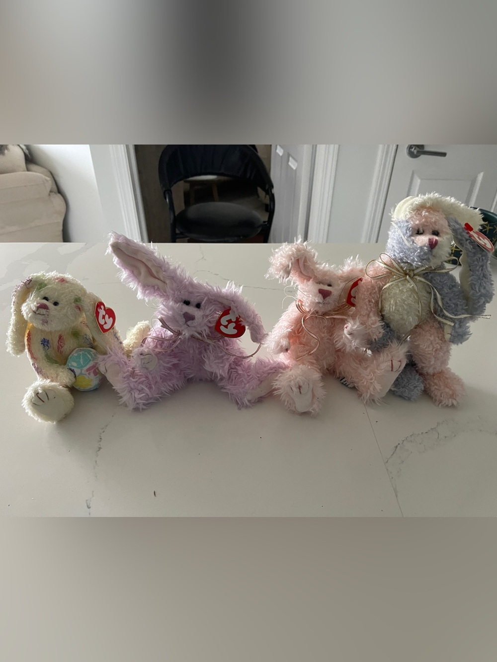 Ty Attic Treasures Lot of 4 Easter Rabbits Georgia April Blush May MWMTs